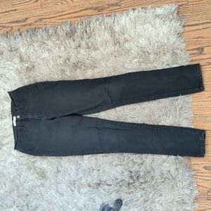 High Waisted Black Skinny Jeans